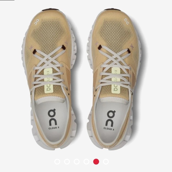 On Running Cloud X 3 Savannah/Frost Running Shoes 60.97789 Women’s Size 8.5 - Picture 8 of 16